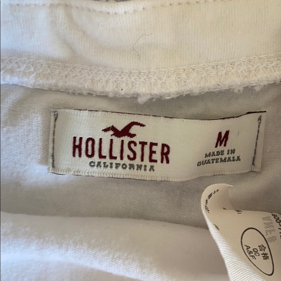 White Hollister Crop top tank top - Picture 3 of 4